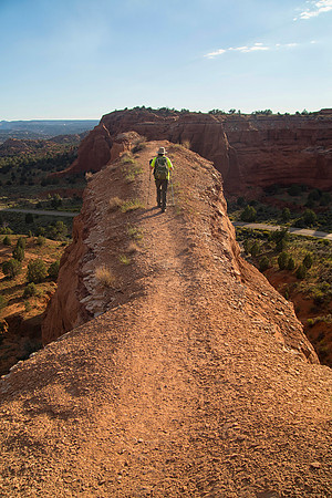 Sheryl Hiking Out To Panorama Point, Kodachrome Basin State Park, UT (2018)
