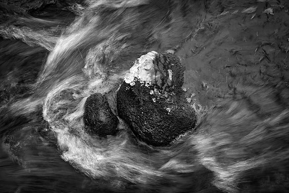 Rock in Icy Waters, Morton Arboretum, Lisle, IL