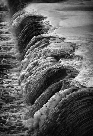 Fox River Frozen Falls II, Geneva, IL