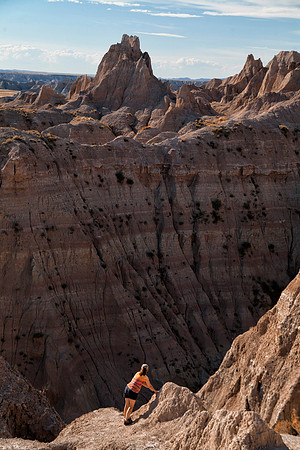 A Little Close to the Edge, Badlands National Park, SD