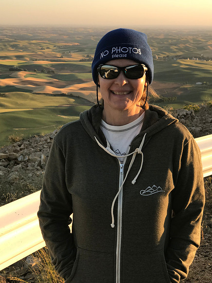 Sheryl at Steptoe Butte, The Palouse, WA (2019)