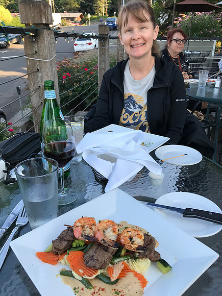 Sheryl and Dan, Outdoor Dining in Bend, OR (2019)