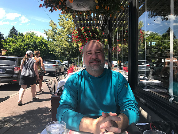 Sheryl and Dan, Outdoor Dining in Bend, OR (2019)