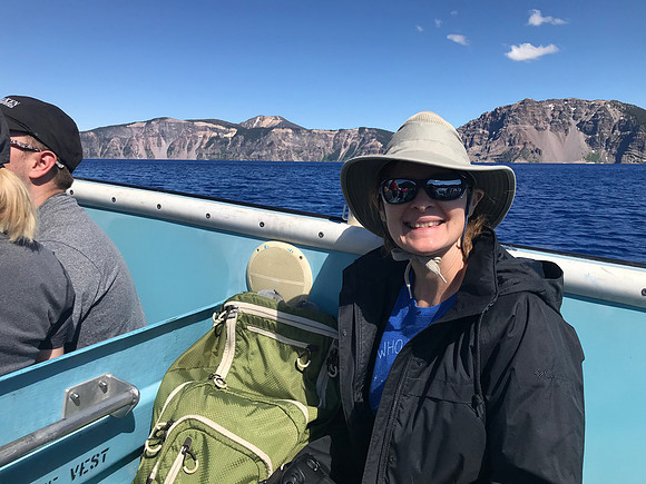 Dan and Sheryl, Boat Tour, Crater Lake National Park, OR (2019)