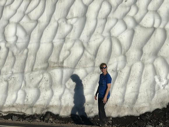 Sheryl and Snow Bank, Crater Lake National Park, OR(2019)
