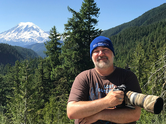 Dan Photographing the Approach to Mt. Rainier, WA (2019)