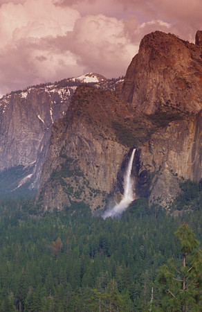 Bridalveil Fall from Tunnel View, Yosemite National Park, CA