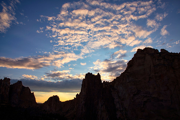 Sunset Sky Over Smith Rock State Park, Torrebonne, OR