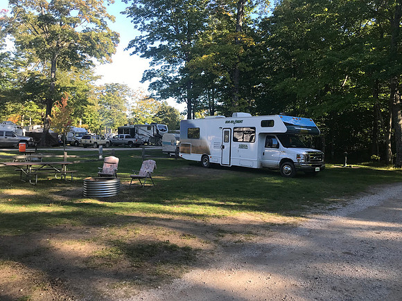 Camping at Muskallonge Lake State Park, MI (2020)