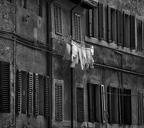 Hanging Laundry, Siena, Italy