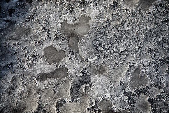 Ice Pattern on Asphalt, Lisle, IL