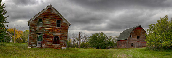 Tilting Farmhouse, North Dakota