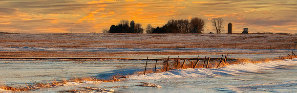 Icy Sunset, Illinois