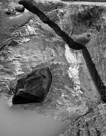 Black Rock and Reflections II, The Virgin River, Zion National Park, UT