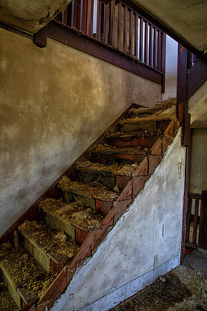 Stairwell, Stone House Homestead, McLean County, ND