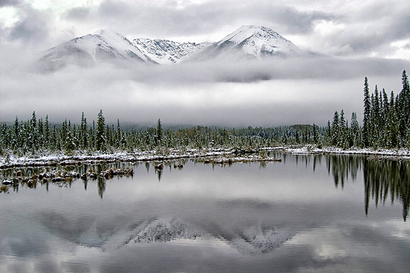 Winter Reflections, Banff National Park, Alberta, Canada