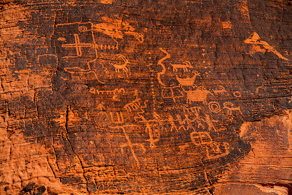 Puebloan Petroglyphs II, Valley of Fire State Park, NV