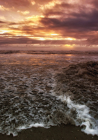 Sunset, Olympic Coastline, Olympic National Park, WA