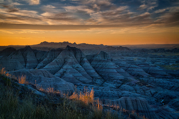 Panoramic Point Sunrise, Badlands National Park, SD
