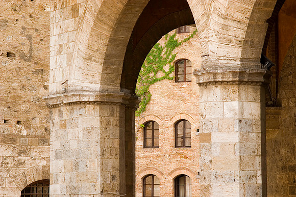 Arches and Windows, San Gimignano, Italy