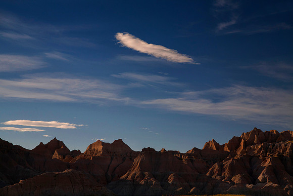 Feather Cloud, Badlands National Park, SD