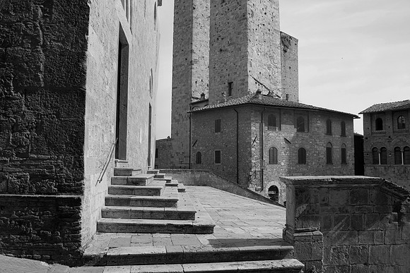 Steps and Walls, San Gimignano, Italy