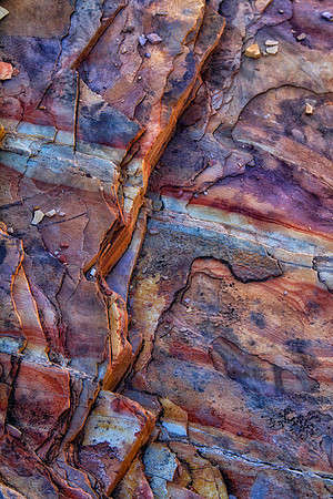 Striped Multi-colored Rock, Big Bend National Park, TX