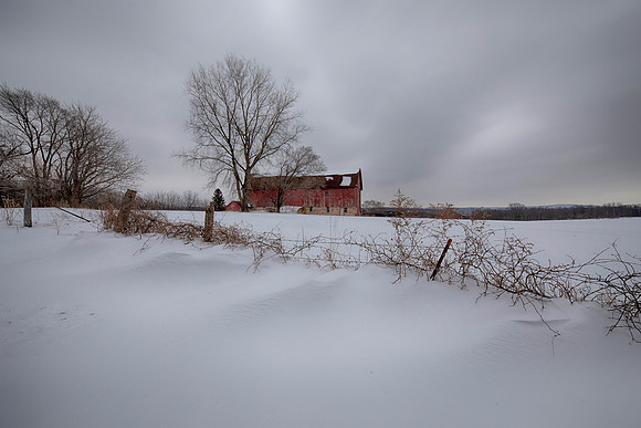 Winter Barn, Iowa County, WI