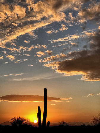 Sunset, McDowell Sonoran Preserve, Scottsdale, AZ