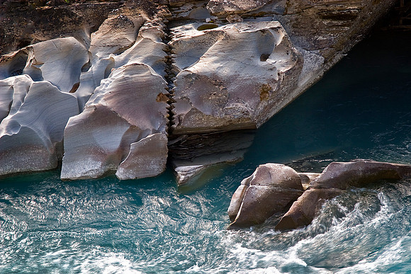 Zipper Rock, Marble Canyon, Kootenay National Park, Alberta, Canada