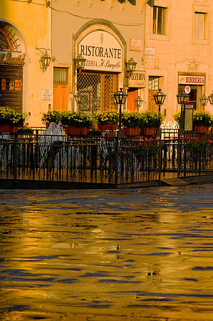 Sunrise, Piazza della Signoria, Florence, Italy