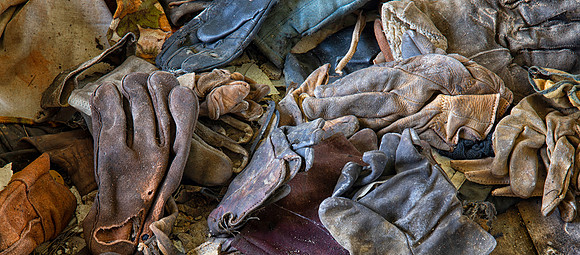Glove Pile, Abandoned House, Burleigh County, ND