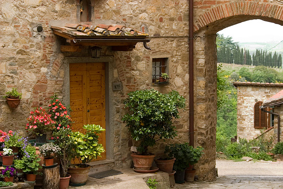 Montefioralle Doorway, Italy