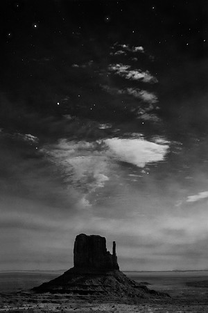 Midnight Sky Above West Mitten, Monument Valley, UT/AZ