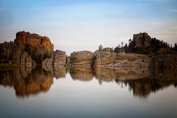Sylvan Lake Reflections, Custer State Park, SD