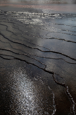 Reflections, Midway Geyser Basin, Yellowstone National Park, WY