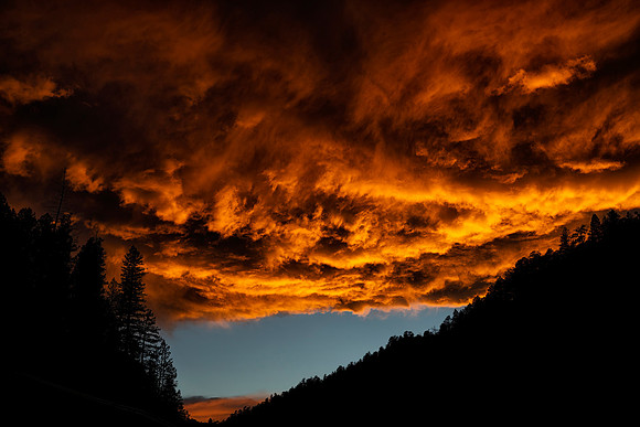 Sunset, Big Thompson Canyon, Estes Park, CO