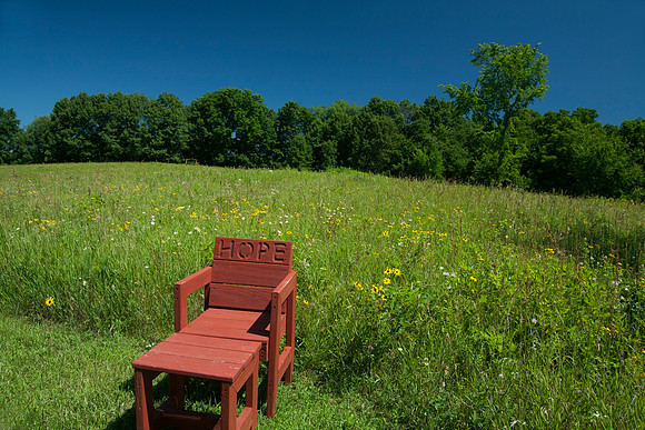 Chair of Hope, Christ in the Wilderness, Stockton, IL