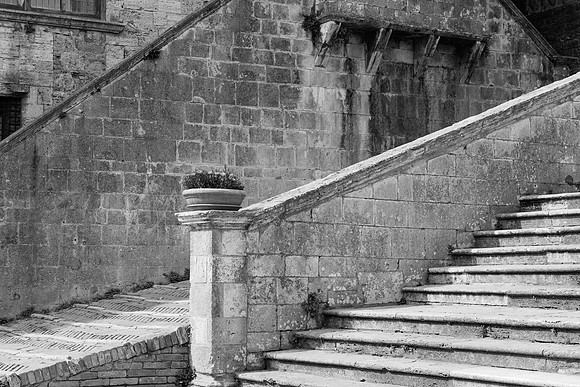 Steps, Basilica di San Gimignano, San Gimignano, Italy