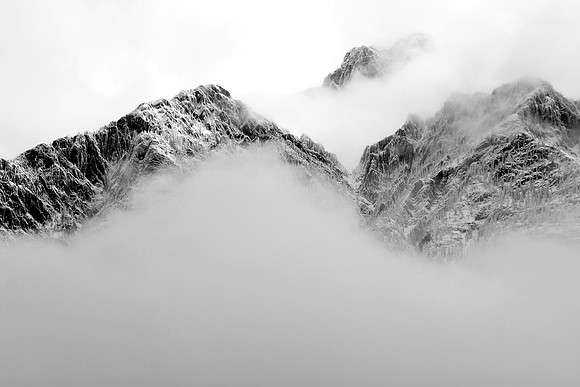 Mountain Snowstorm, Banff National Park, Alberta, Canada