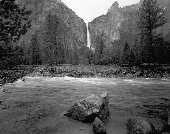 Bridalveil Falls and Merced River, Yosemite National Park, CA