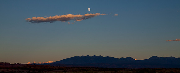 Moonrise at Arches National Park, Utah