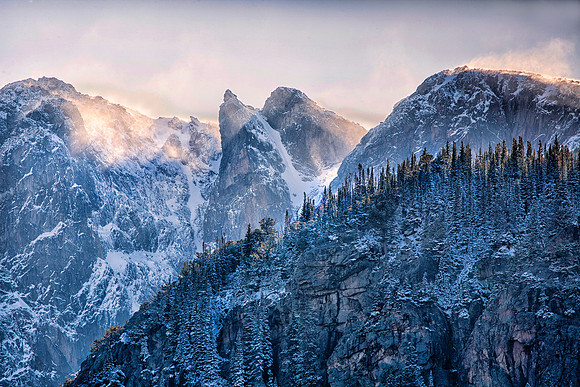 Early Season Snow at Sunrise, Rocky Mountain National Park, CO