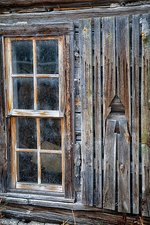 Window and Shutter, Point of Rocks Stage Station and Post Office, Pringle, SD