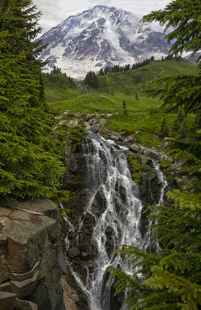 Upper Myrtle Falls, Mt. Rainier National Park, WA