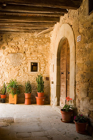 Doorway, Volpaia, Italy