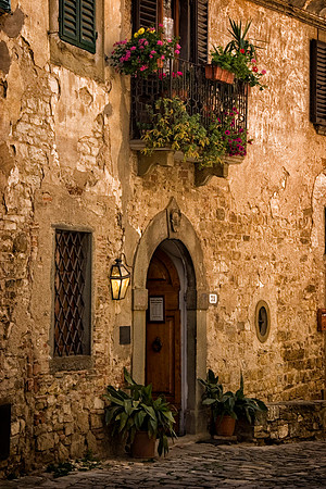 Dusk, Montefioralle, Italy