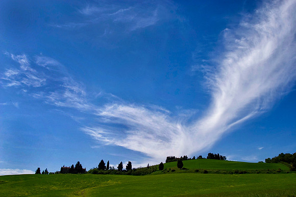 Tuscan Sky and Hillside, Italy