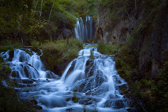 Roughlock Falls, Spearfish Canyon, SD (September 12, 2015, 7:05 am)