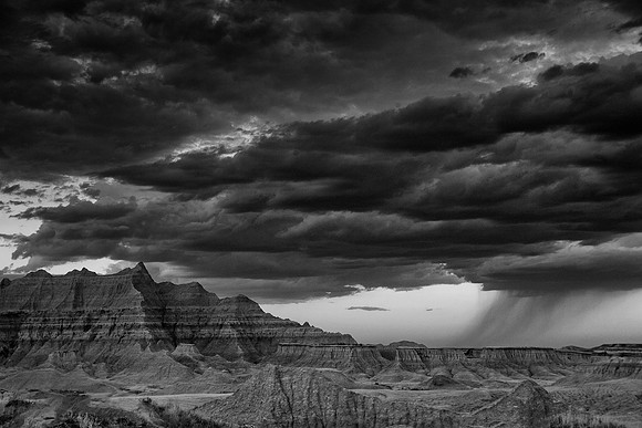 Thunderstorm Over Badlands National Park, SD